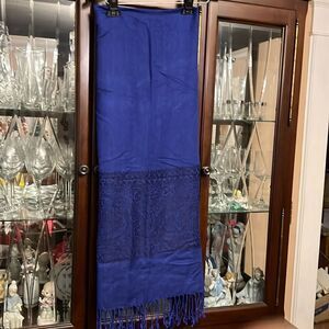 PASHMINA logo printed scarf